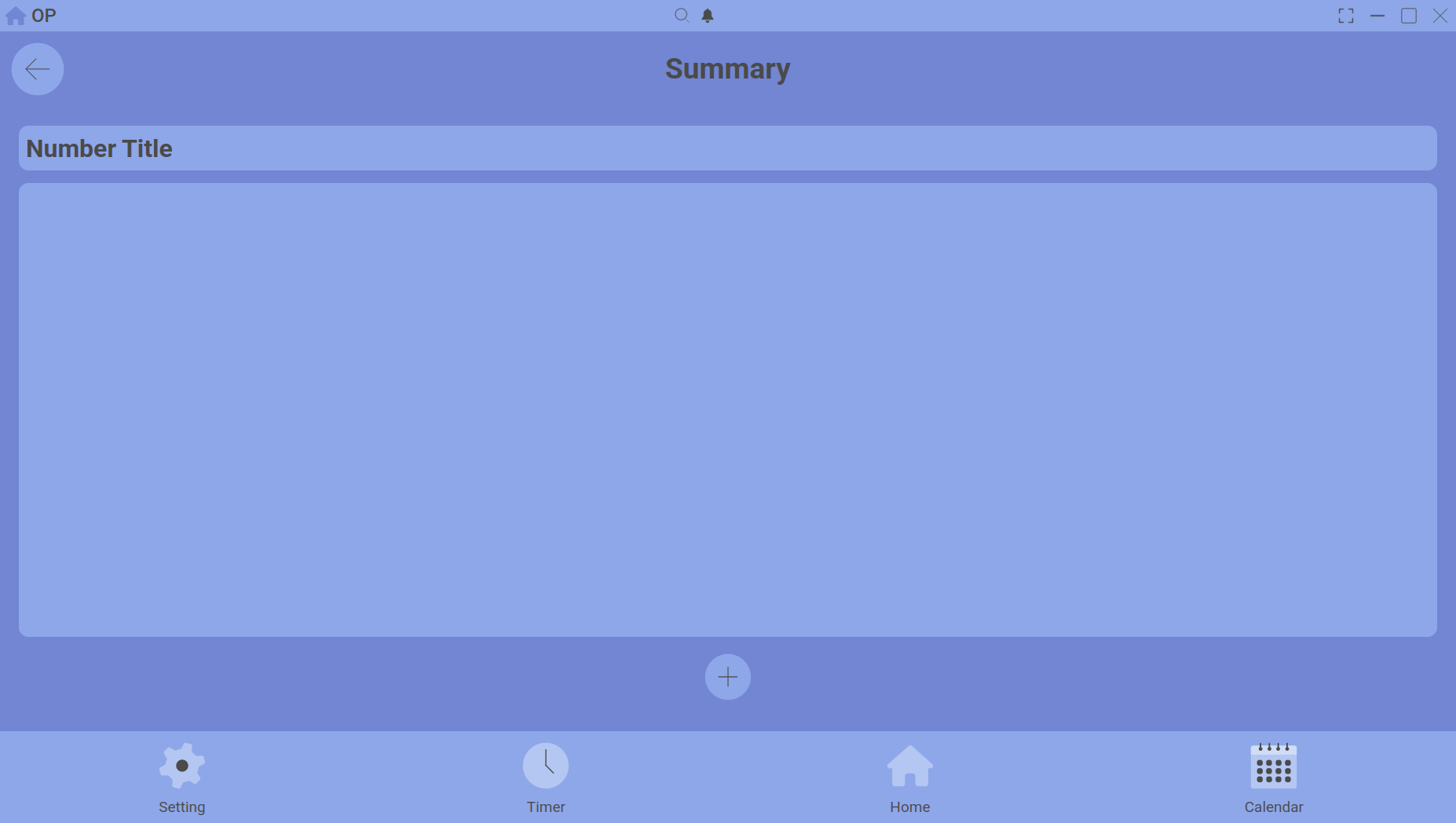 calendar summary