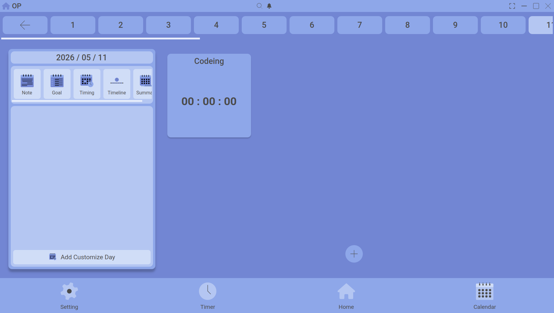 calendar timeline