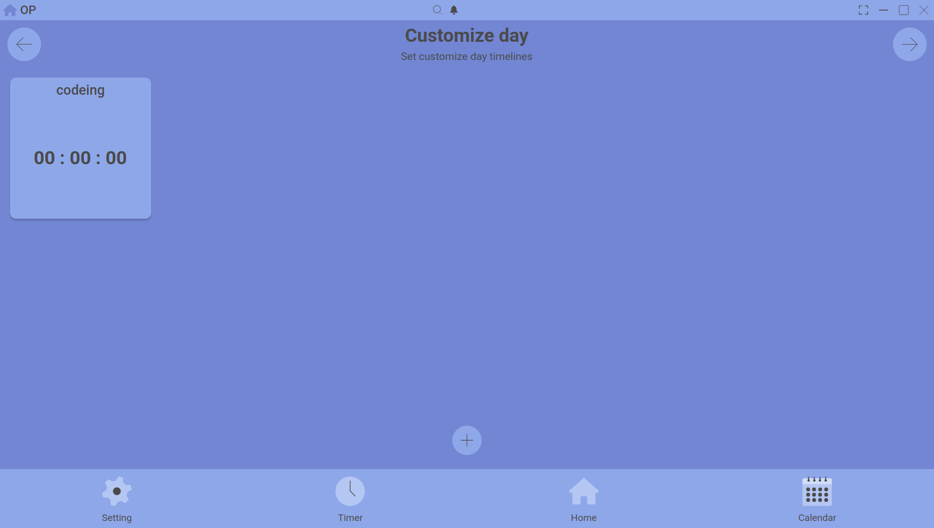 customize day set timelines
