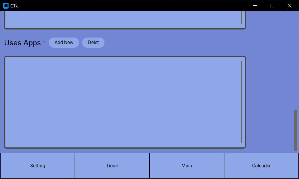 setting uses apps