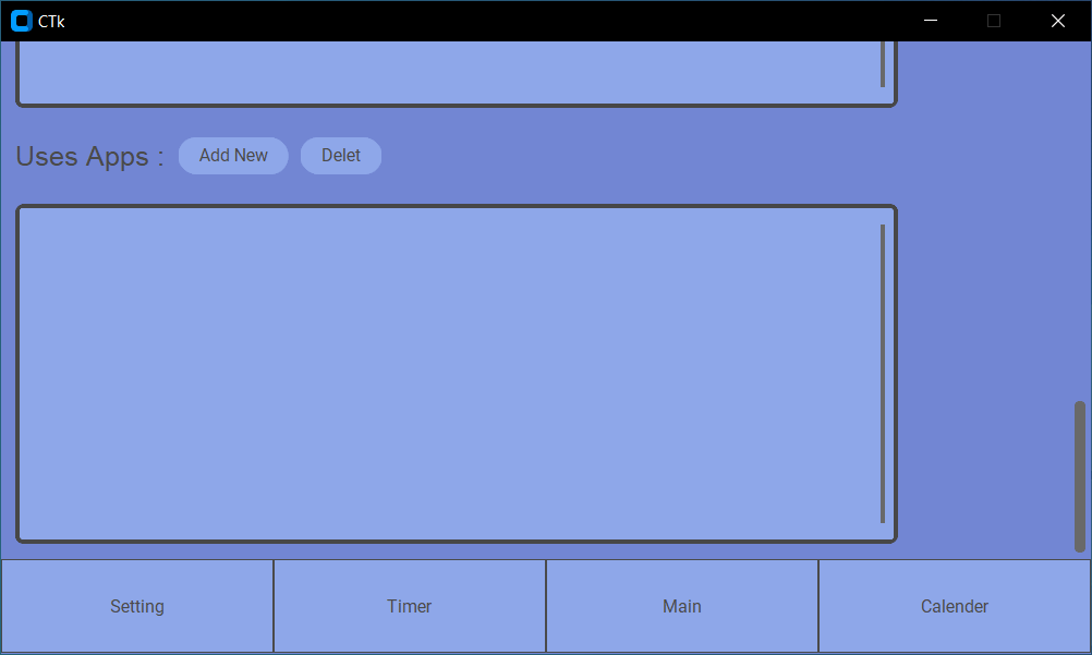 setting uses apps