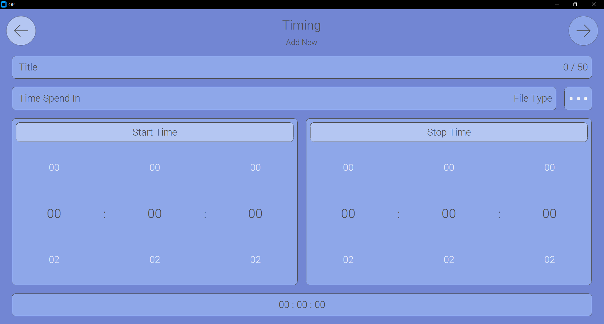 timing add new